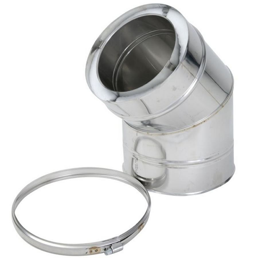 Elbow 45 Twin Wall Insulated Flue Pipe