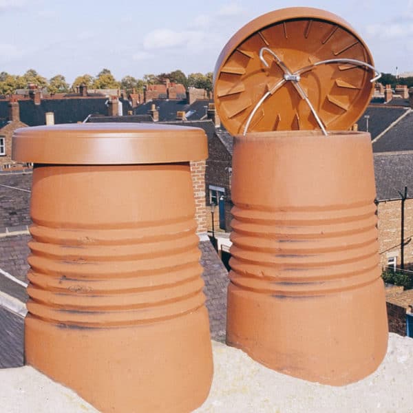 Disused Chimney Cap - Terracotta