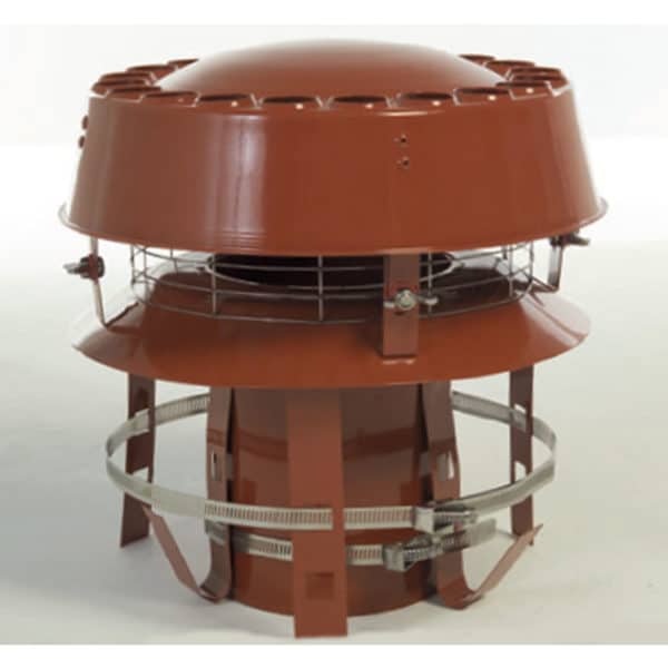 Anti Downdraught Chimney Liner Cowl - Terracotta