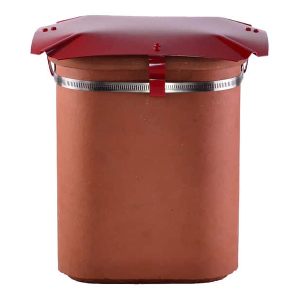 Square Terracotta Disused Chimney Cap from Chimney Cowl Products